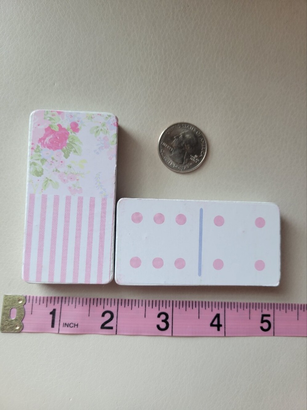 Laura Ashley English Garden Floral Dominoes Set Shabby Chic Cottagecore Pastel - Picture 9 of 16